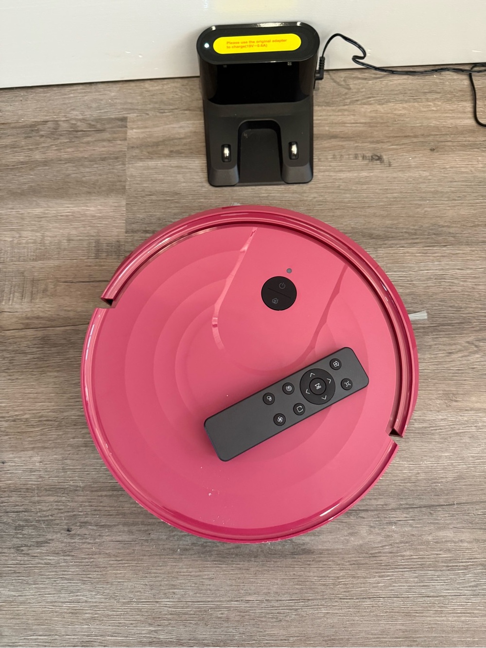 Pink Robot Vacuum with Remote